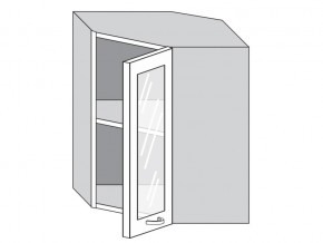 1.60.3у Шкаф настенный (h=720) угловой на 600мм со стекл. дверцей в Богдановиче - bogdanovich.magazinmebel.ru | фото