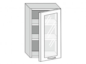 19.50.3 Шкаф настенный (h=913) на 500мм с 1-ой стекл. дверцей в Богдановиче - bogdanovich.magazinmebel.ru | фото