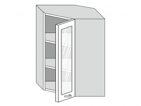 19.60.3у Шкаф настенный (h=913) угловой на 600мм со стекл. дверцей в Богдановиче - bogdanovich.magazinmebel.ru | фото