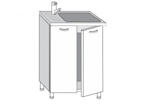 2.60.2мн Шкаф-стол на 600мм под накладную мойку с 2-мя дверцами в Богдановиче - bogdanovich.magazinmebel.ru | фото