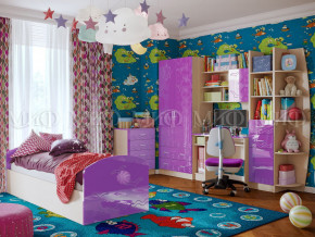 Детская комната Юниор-2 Фиолетовый металлик в Богдановиче - bogdanovich.magazinmebel.ru | фото