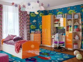 Детская комната Юниор-2 Оранжевый металлик в Богдановиче - bogdanovich.magazinmebel.ru | фото