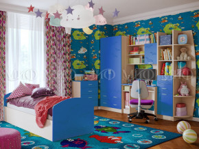 Детская комната Юниор-2 Синий в Богдановиче - bogdanovich.magazinmebel.ru | фото