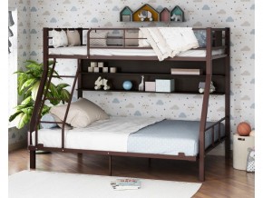 Двухъярусная кровать Гранада-1П 140 коричневый в Богдановиче - bogdanovich.magazinmebel.ru | фото