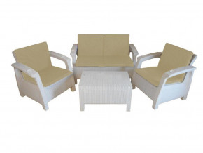 Комплект уличной мебели Yalta Premium Terrace Set белый в Богдановиче - bogdanovich.magazinmebel.ru | фото