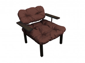 Кресло Дачное коричневая подушка в Богдановиче - bogdanovich.magazinmebel.ru | фото