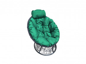 Кресло Папасан мини с ротангом зелёная подушка в Богдановиче - bogdanovich.magazinmebel.ru | фото