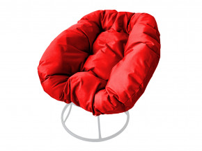 Кресло Пончик без ротанга красная подушка в Богдановиче - bogdanovich.magazinmebel.ru | фото - изображение 1