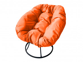 Кресло Пончик без ротанга оранжевая подушка в Богдановиче - bogdanovich.magazinmebel.ru | фото - изображение 1