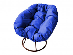 Кресло Пончик без ротанга синяя подушка в Богдановиче - bogdanovich.magazinmebel.ru | фото - изображение 1