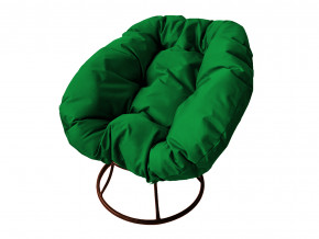Кресло Пончик без ротанга зелёная подушка в Богдановиче - bogdanovich.magazinmebel.ru | фото