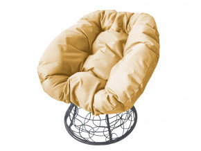 Кресло Пончик с ротангом бежевая подушка в Богдановиче - bogdanovich.magazinmebel.ru | фото