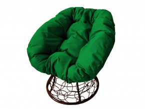 Кресло Пончик с ротангом зелёная подушка в Богдановиче - bogdanovich.magazinmebel.ru | фото