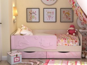 Кровать детская Алиса КР 812 розовая 1600 в Богдановиче - bogdanovich.magazinmebel.ru | фото