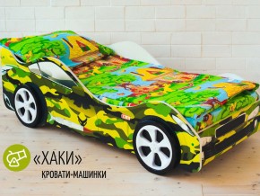 Кровать детская машина Хаки в Богдановиче - bogdanovich.magazinmebel.ru | фото - изображение 2
