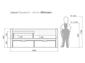 Кровать-тахта мягкая Svogen с ящиками и бортиком бежево-белый в Богдановиче - bogdanovich.magazinmebel.ru | фото - изображение 2