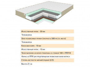 Матрас Тиссая 120х200 в Богдановиче - bogdanovich.magazinmebel.ru | фото - изображение 2