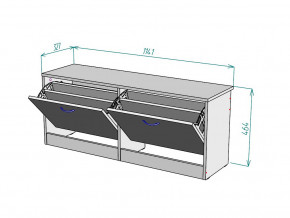 Обувница W55 в Богдановиче - bogdanovich.magazinmebel.ru | фото - изображение 3