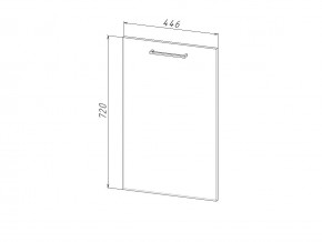 П 45 Комплект для посудомоечной машины 450 мм (цоколь + фасад) ЛДСП в Богдановиче - bogdanovich.magazinmebel.ru | фото
